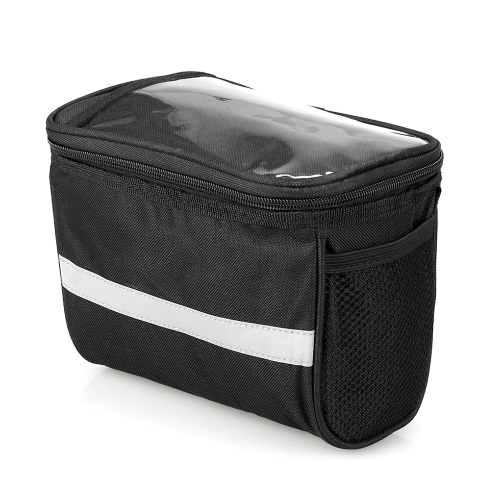 Cycle Bike Insulated Front Bag  Bike Handlebar Bag Basket Pannier Cooler Bag with Reflective Strip bike handlebar bag