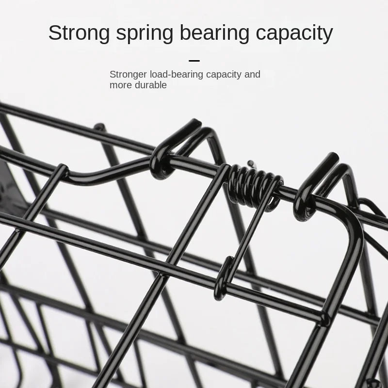 Mountain Bike Folding Hanging Basket Bicycle Basket Basket Front And Rear Hanging Bold Side Trailer Basket