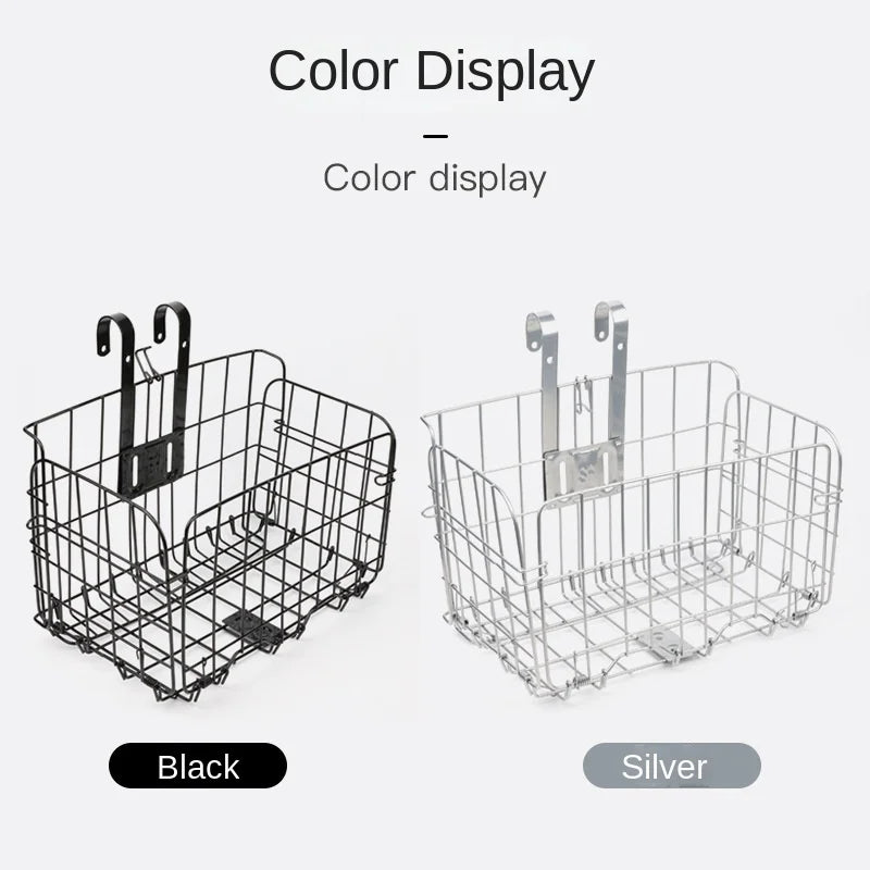 Mountain Bike Folding Hanging Basket Bicycle Basket Basket Front And Rear Hanging Bold Side Trailer Basket