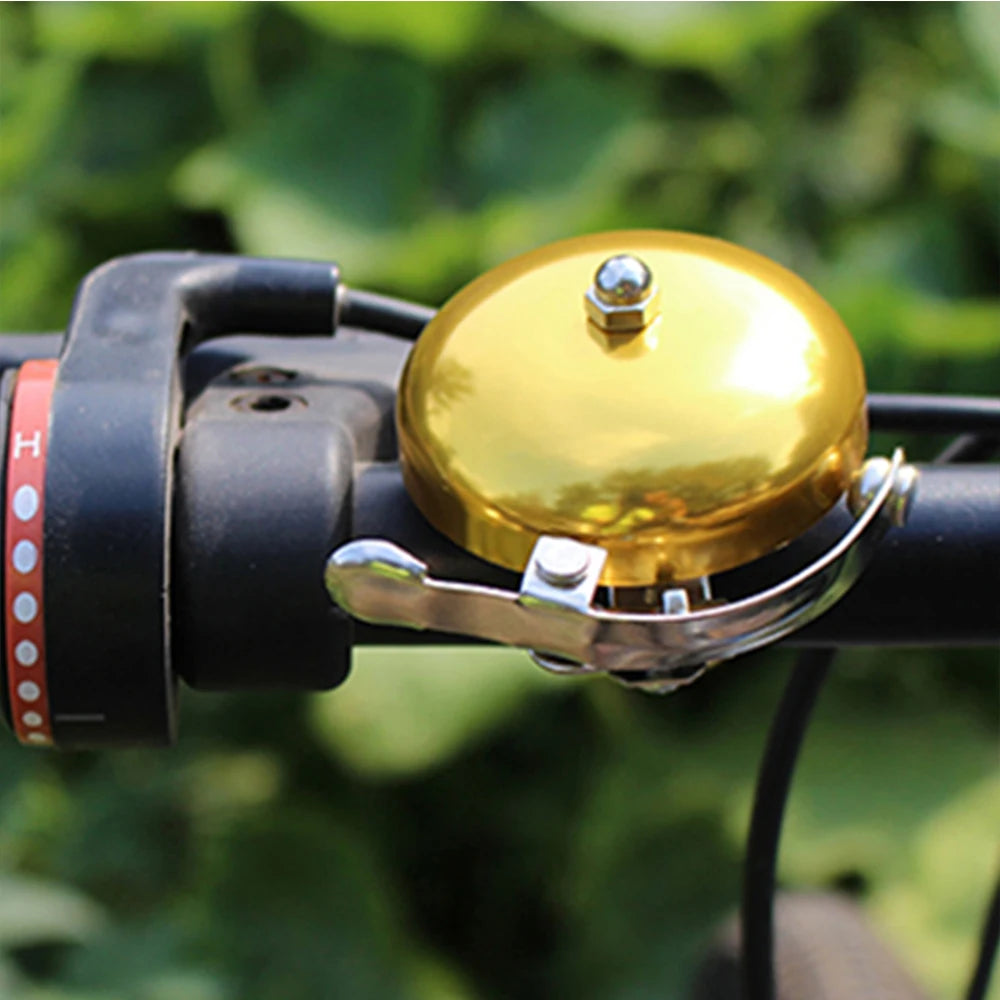 Bicycle Retro Bell Leisure Bicycle Dial Bell Aluminum Silver Gold Coffee Brown Bicycle Bell Bicycle Bell