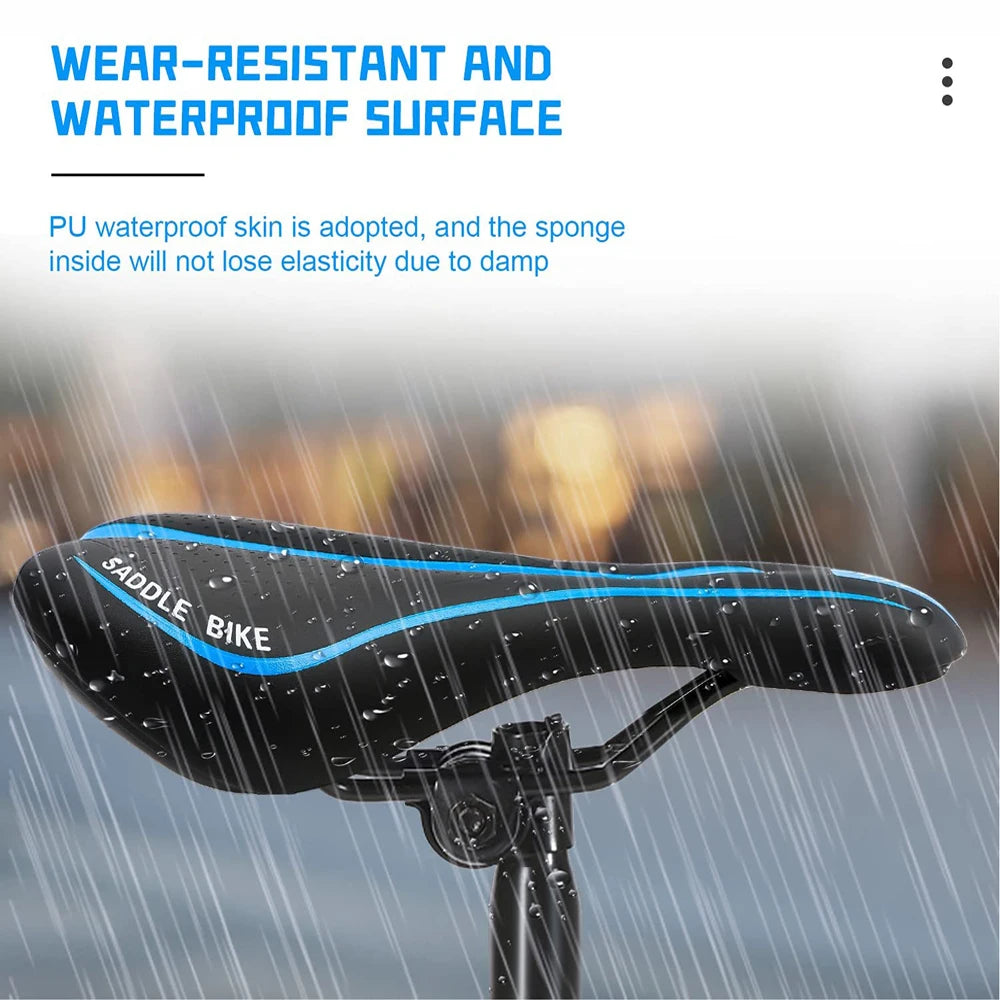 Bicycle Saddle MTB Mountain Road Bike Seat Hollow Gel Comfortable Cycling Cushion Exercise Bike Saddle for Men and Women