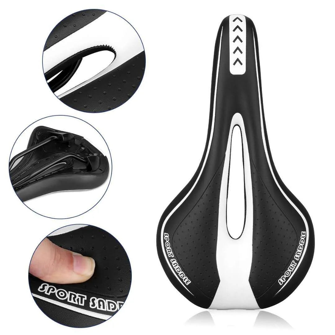 Bicycle Saddle MTB Mountain Road Bike Seat Hollow Gel Comfortable Cycling Cushion Exercise Bike Saddle for Men and Women