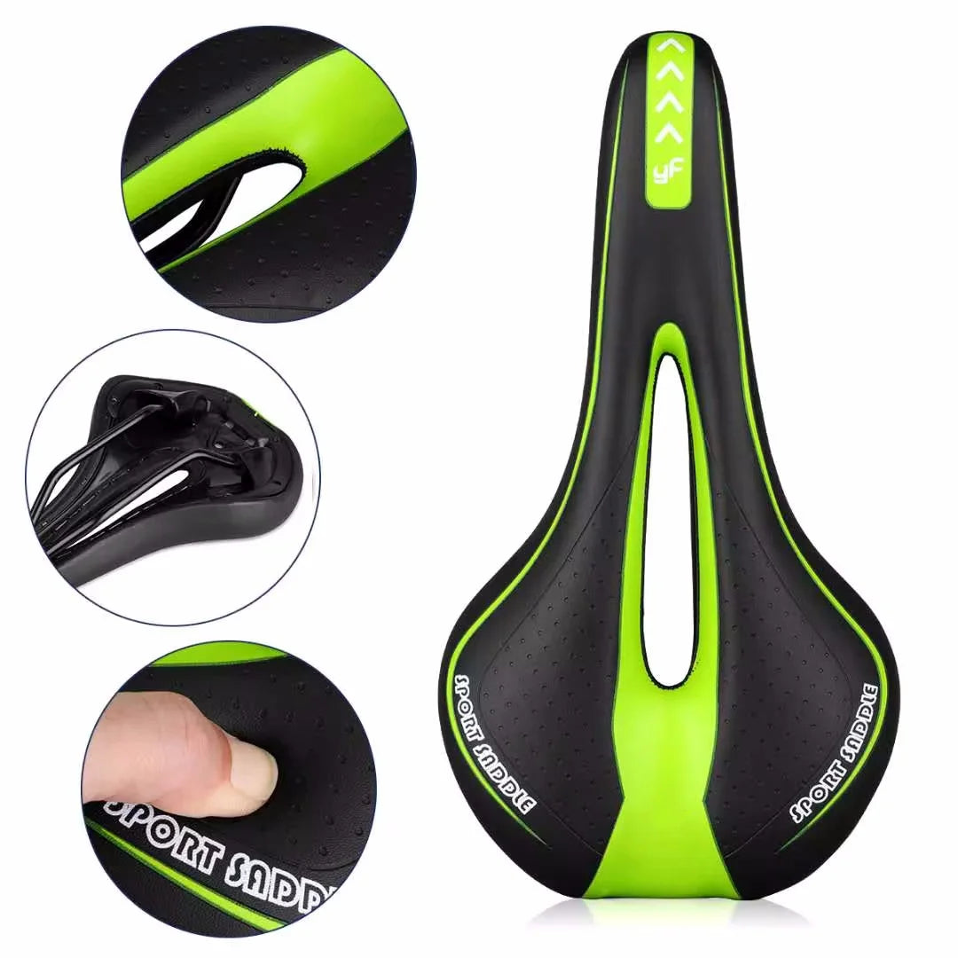 Bicycle Saddle MTB Mountain Road Bike Seat Hollow Gel Comfortable Cycling Cushion Exercise Bike Saddle for Men and Women