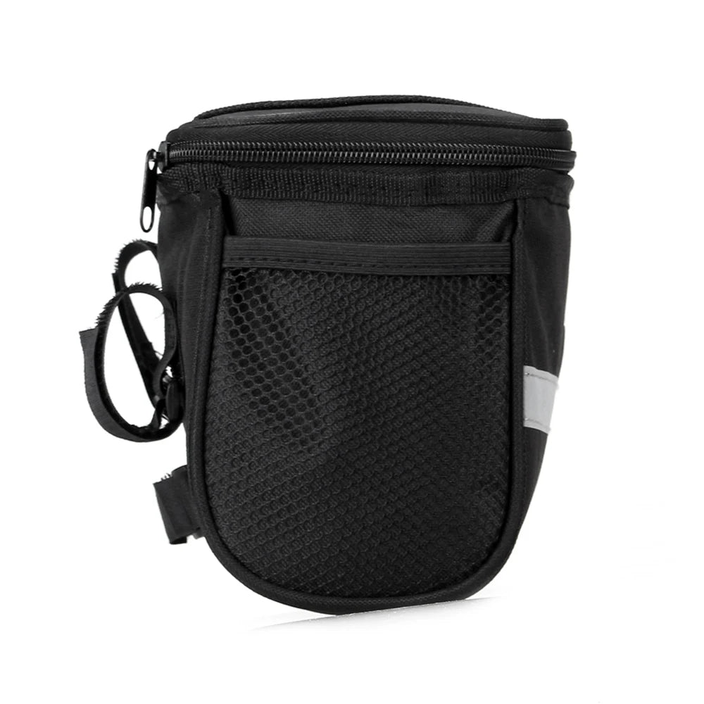 Cycle Bike Insulated Front Bag  Bike Handlebar Bag Basket Pannier Cooler Bag with Reflective Strip bike handlebar bag