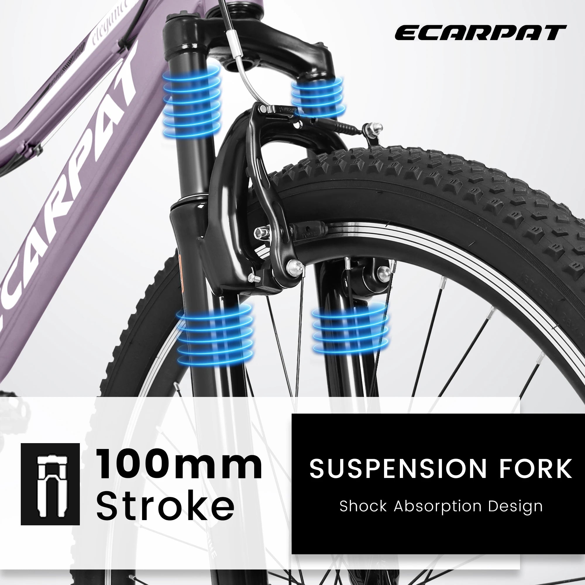 Mountain Bike 24 Inch Wheel, 21-Speed 15" Steel Frame, Trail Commuter City Mountain Bikes Female Bicycle V-Brake